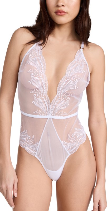 Bluebella Rafaela Soft Thong Bodysuit White