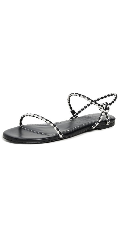 STAUD Laurel Sandals Black/Paper