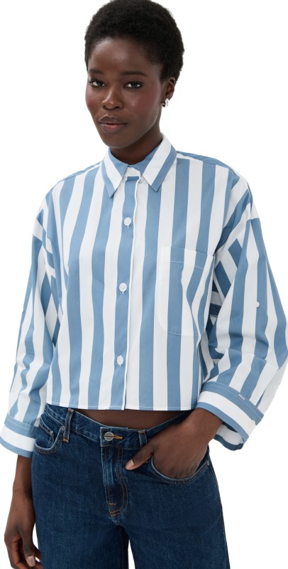 TWP Next Ex Shirt WHITE / VINTAGE DENI