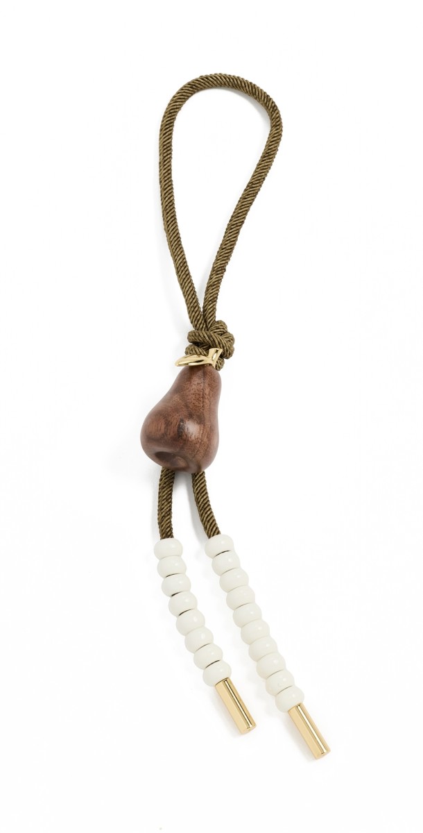 Madewell Pear Beaded Cord Bag Charm Cargo