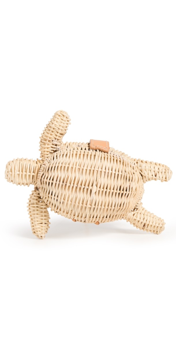 Poolside Bags The Tortoise Mini Clutch Natural