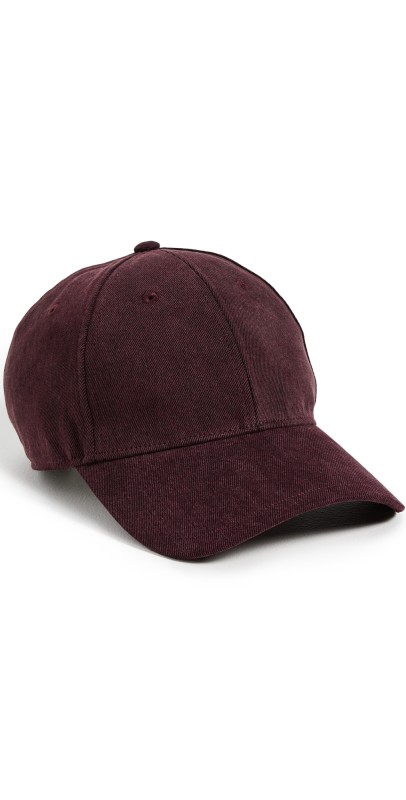 rag & bone Harlow Baseball Cap Maroo