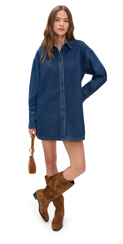 Lioness Denim Dress Dark Denim