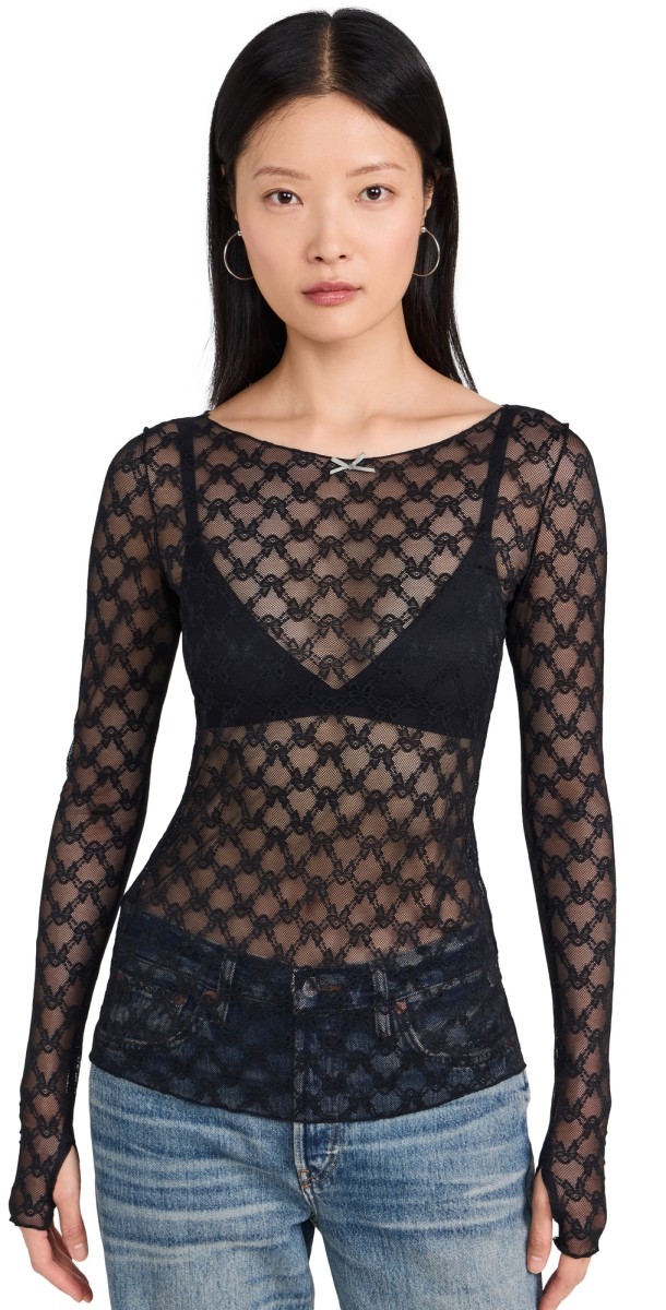 Free People From Me To You Top Black