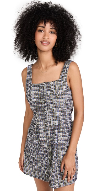 Free People Maxx Mini Shift Dress Midnight Combo