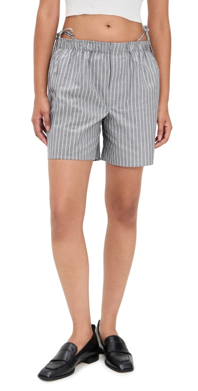 HOMMEGIRLS Side Tie Boxers Black Stripe