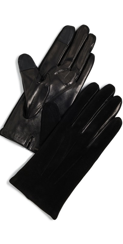 Carolina Amato Touch Tech Classic Gloves Black