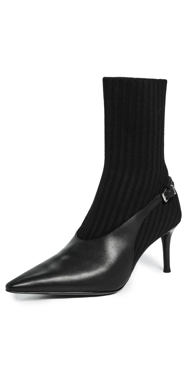 rag & bone Mercer Sock Slingback Boots Black