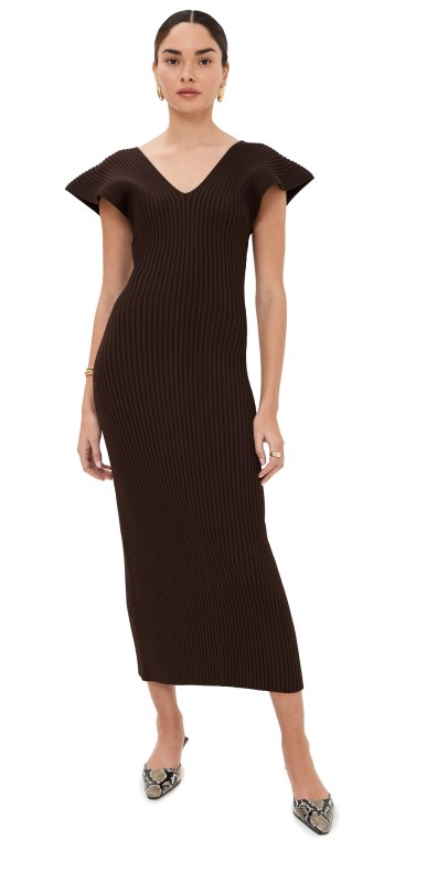 Altuzarra Trey Dress Charred Oak