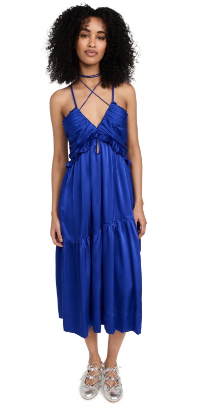 Allina Liu Soba Dress Neptune