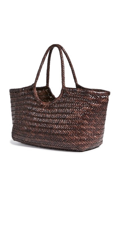 DRAGON DIFFUSION Nantucket Basket Bag Dark Brow