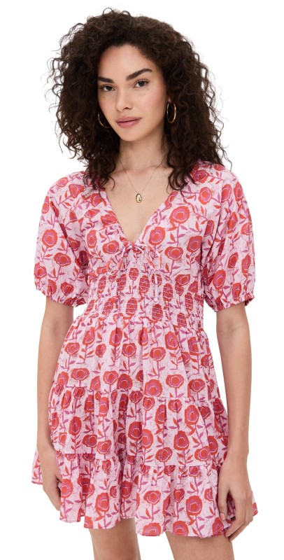 Saylor Greyson Batik Mini Dress Multi