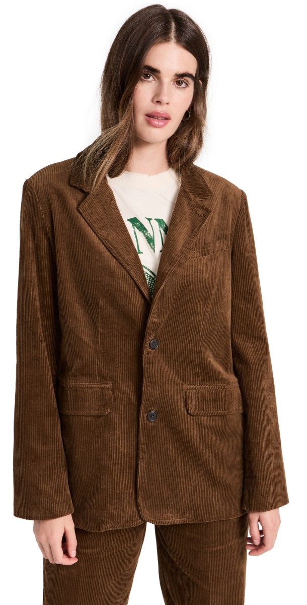 Alex Mill Amelie Blazer Saddle