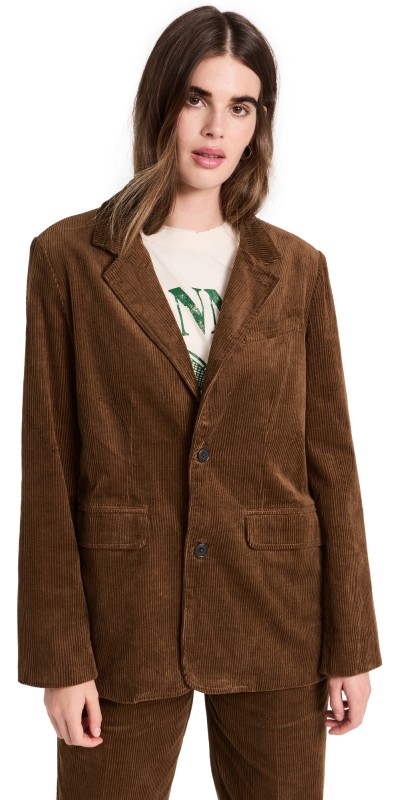 Alex Mill Amelie Blazer Saddle