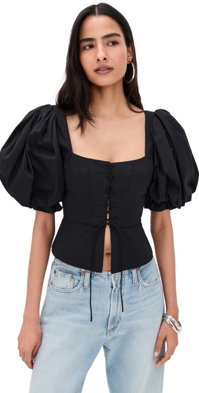 Ronny Kobo Midler Top Black