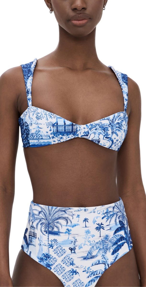 Agua Bendita Malory Tales Bikini Top Multicolor