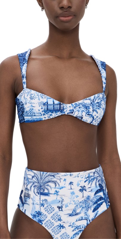 Agua Bendita Malory Tales Bikini Top Multicolor