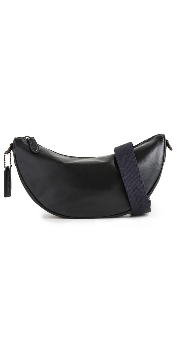 Coach Hall Soft Sling Bag Black