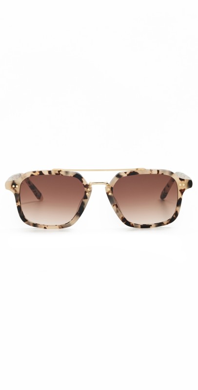 Krewe Colton Sunglasses Matte Oyster 18k