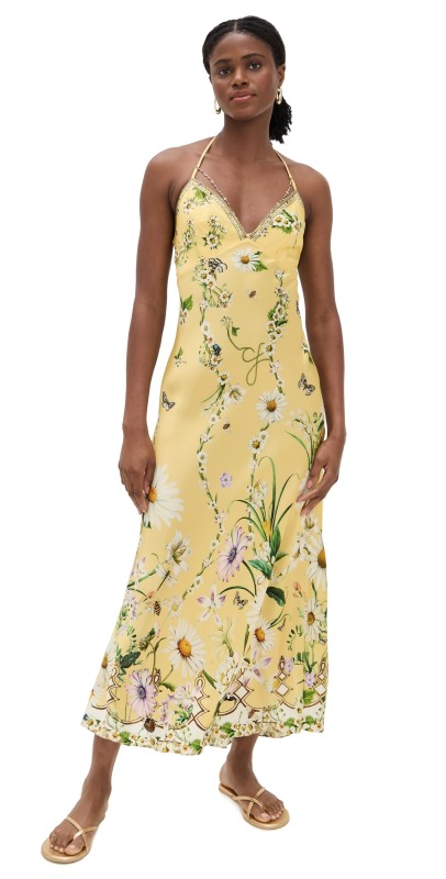 Camilla Chain Detail Silk Slip Dress Daisy Chains