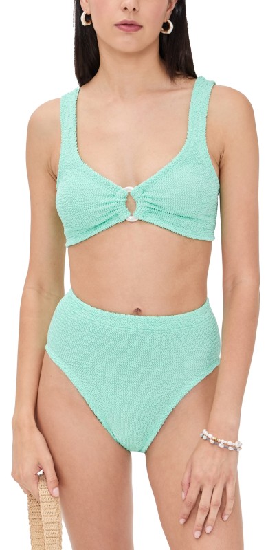 Hunza G Bikini Set Metallic Mint