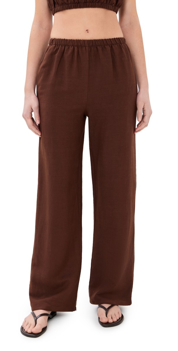 LE BOP Camille Pull On Pants Black