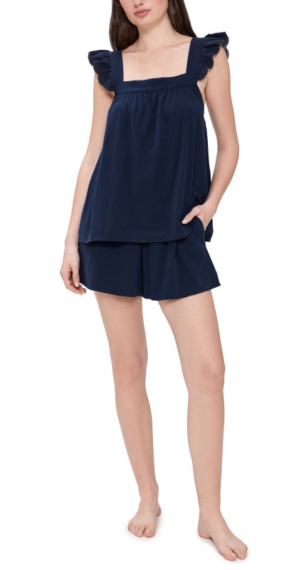 Petite Plume Pima Clara Short Set Navy