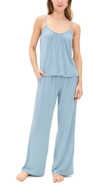 Eberjey Gisele Cami Pants PJ Set Faded Denim