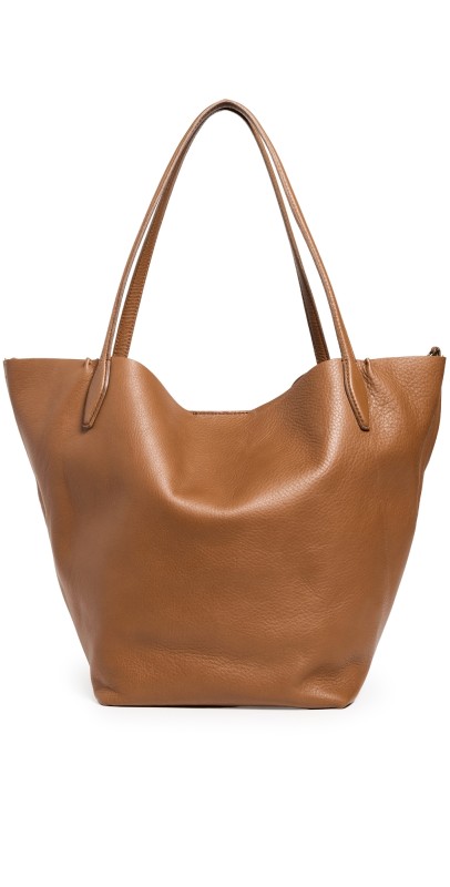 Madewell Soft Grain Large Shopper Tote Sepia