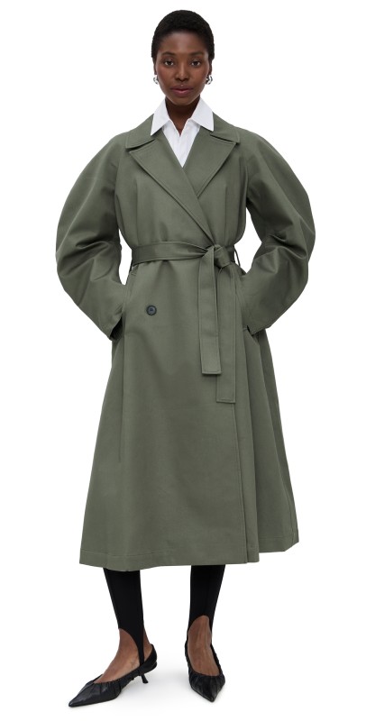 MEIMEIJ Oversized Trench Coat with Round Sleeves Mility
