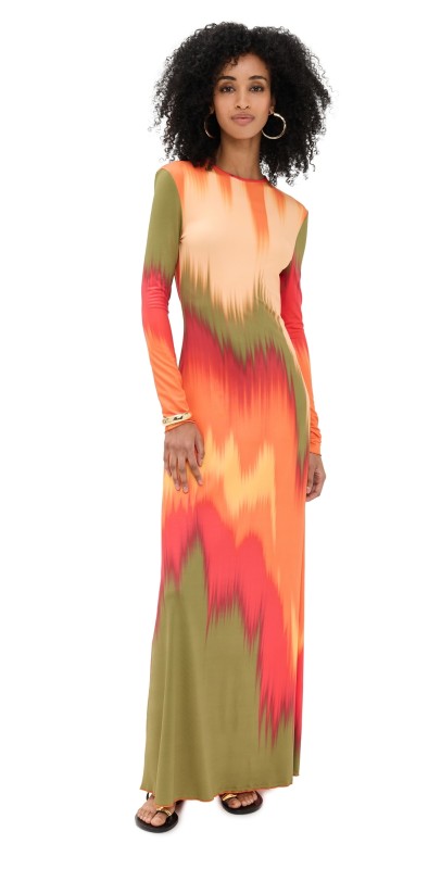 Eywasouls Malibu Sam Dress Green Colourflow