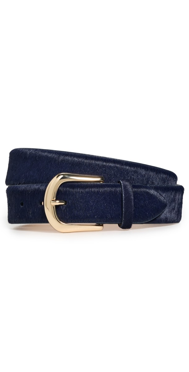 B-Low The Belt Kennedy Calf-Hair Belt Navy Gold