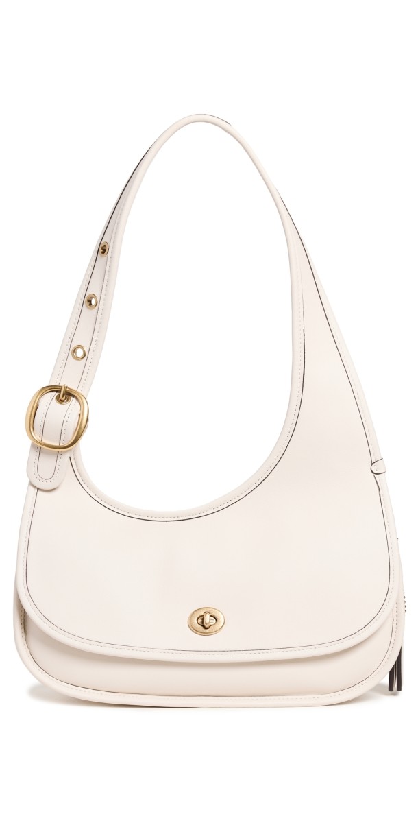 Coach The Coach Originals Glovetanned Crescent Satchel B4/Chalk