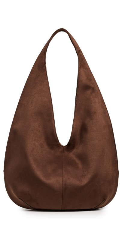 JW PEI Dara Faux Suede Hobo Bag Mocha Brow