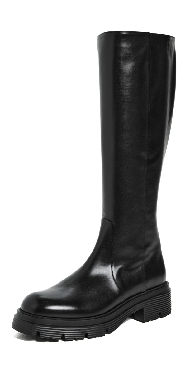 Stuart Weitzman Soho Lite Zip Boots Black
