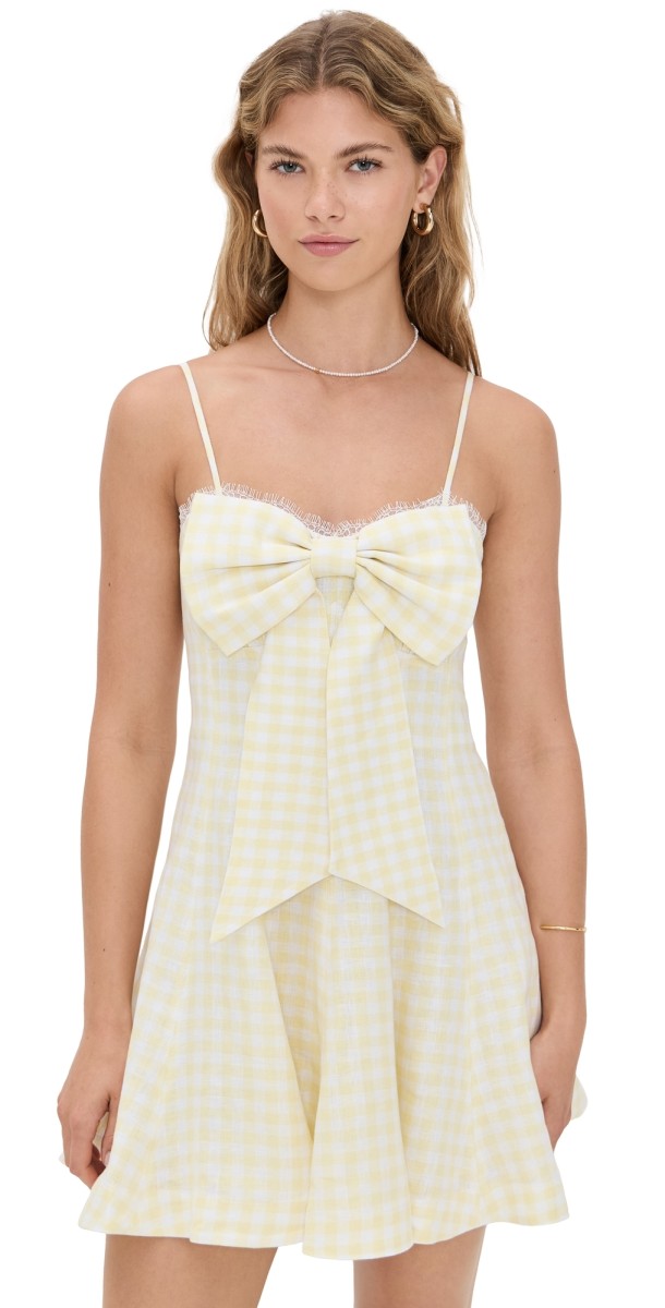 LoveShackFancy Clarine Dress Honeycomb