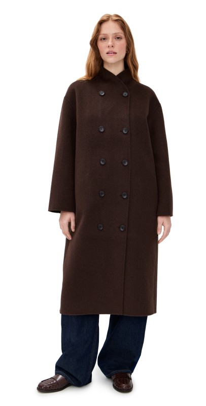 Alex Mill Long Sophia Coat Chocolate