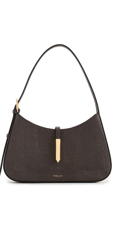 DeMellier Tokyo Handbag Espresso Lizard Effect F03
