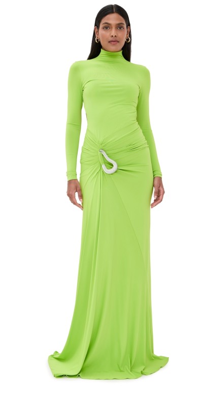 Silvia Tcherassi Lena Dress Lime