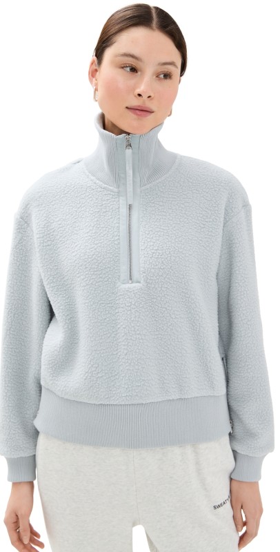 Varley Roselle Half Zip Fleece Pearl Blue