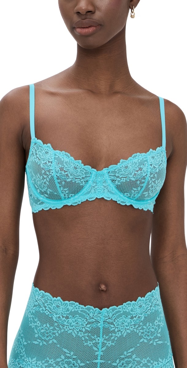 Natori Heavenly Convertible Balconette Underwire Bra Electric Aqua