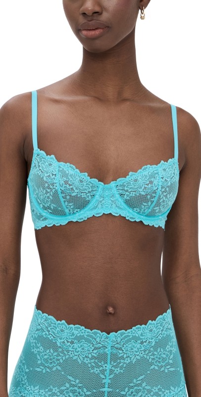 Natori Heavenly Convertible Balconette Underwire Bra Electric Aqua
