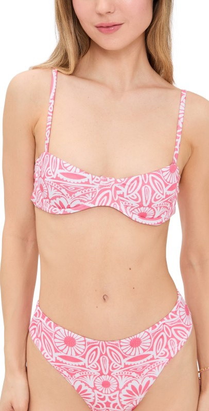 Peixoto Portia Bikini Top Tierra Linda Coral