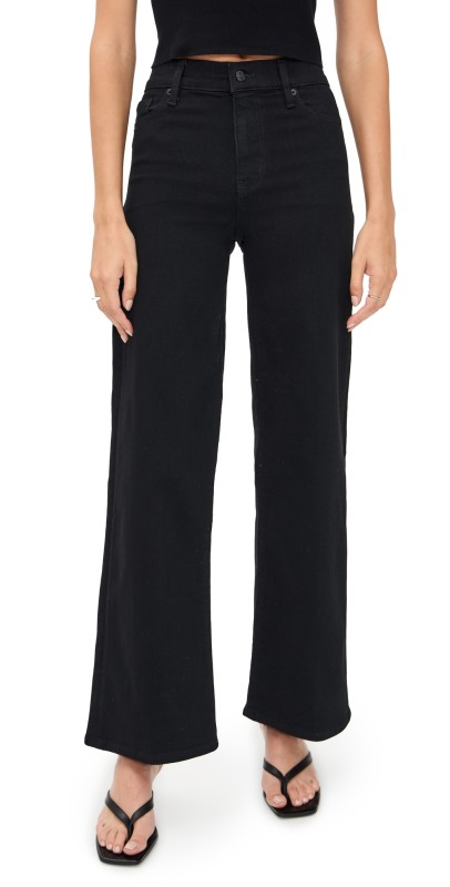 FRAME Le Slim Palazzo Pants Black