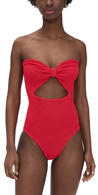 Hunza G Alana One Piece Red