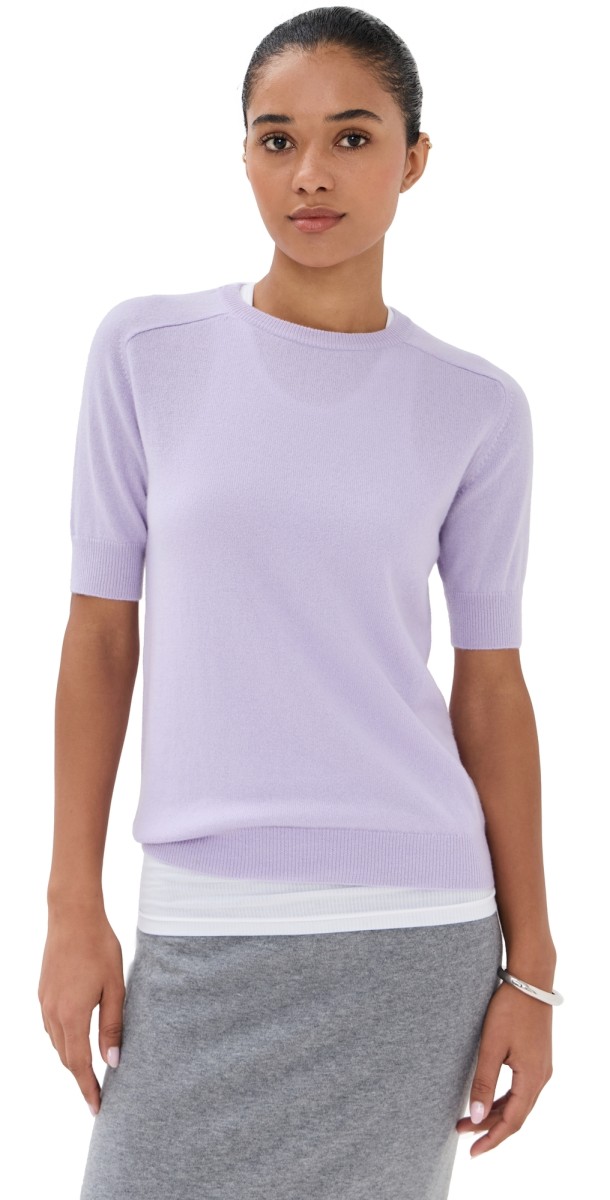 LISA YANG Kenza Cashmere Sweater Lavender Dew