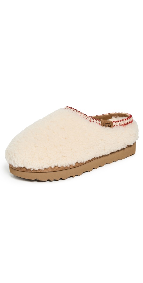 UGG Tasman Maxi Curly Slippers Natural