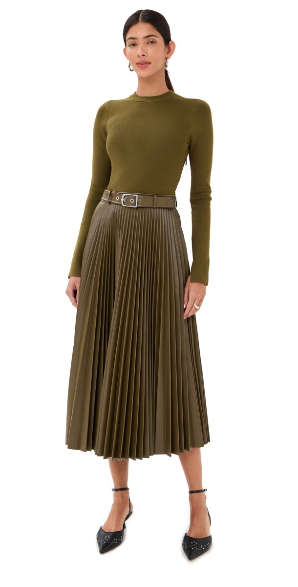 SIMKHAI Abilene Midi Dress Alligator