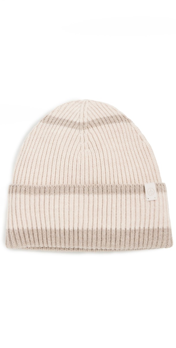 rag & bone Blake Stripe Beanie Oat