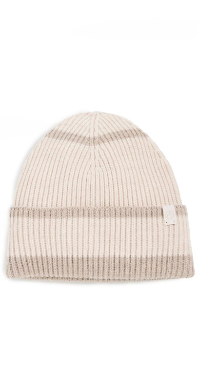 rag & bone Blake Stripe Beanie Oat